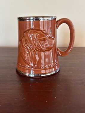 Ceramic Hunting Hound Dog Mug Tankard